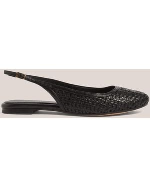 Hobbs Georgia Woven Leather Flat Slingback - Natural