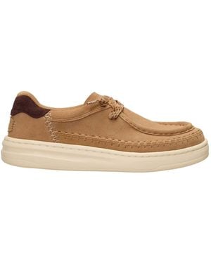 HEYDUDE Harper Moc Crafted Slip On Shoes - Brown