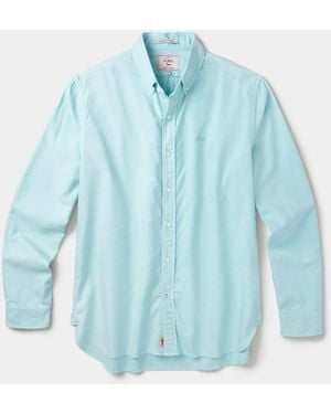 aubi Horkstow Lightweight Relaxed Oxford Shirt - Blue
