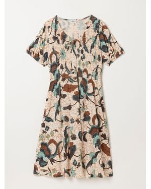 FatFace Fatface Nora Petite Jersey Dress - Natural