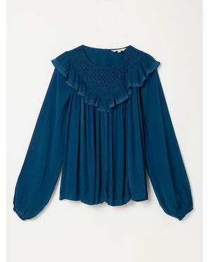 FatFace Fatface Ginny Petite Blouse - Blue