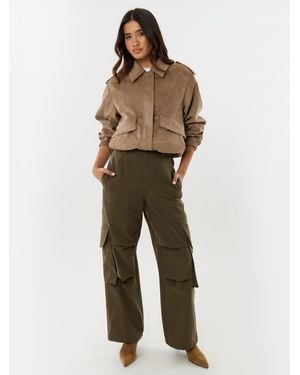 Threadbare Cargo Utility Pants - Natural