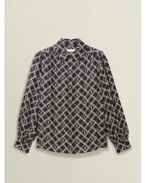 Hobbs Paulina Blouse - Gray