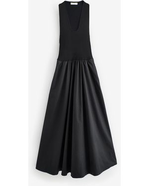 St. Agni St Agni Plunge Neck Dress - Blue