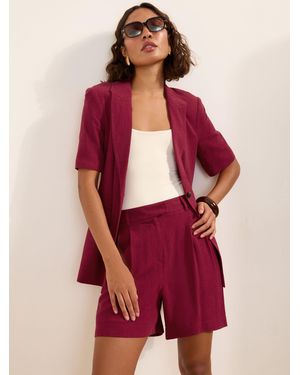 Friends Like These Tailored Shorts With Linen
