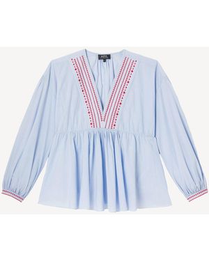 A.P.C. A. P.C. A. P.C. Vera Blouse - Blue