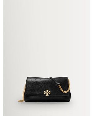 Tory Burch Tory Burch Charlie Quilted Chain Wallet - White