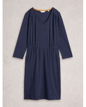 White Stuff Tallie Jersey Dress - Blue
