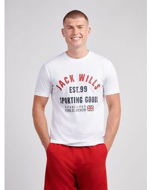 Jack Wills Arch Logo T-Shirt - Red