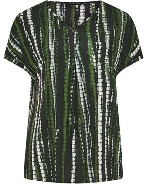 Evans Tie Dye Swing Top - Green
