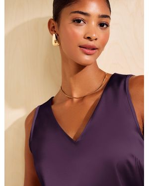 Friends Like These Grape V-Neck Vest Top - Purple