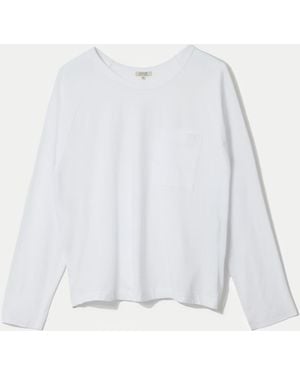 Jigsaw Cotton Luxe Raglan Short Sleeve T-Shirt - White