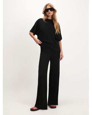 River Island Cut And Sew Pants - Black