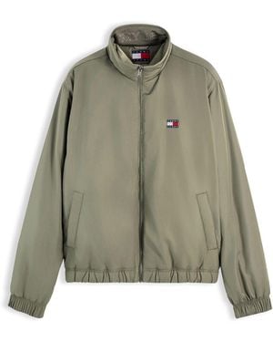 Tommy Hilfiger Logo Padded Zip-Thru Jacket - Green