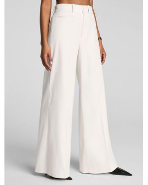 Spanx Easybreezy 360 Cotton Linen Super Wide Leg Pant - White
