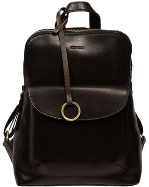 Conkca Brielle Leather Backpack - Black