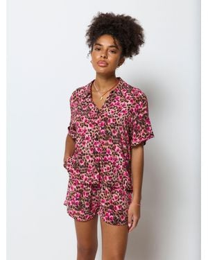 Scamp & Dude Paradise Cheetah Shirt - Red