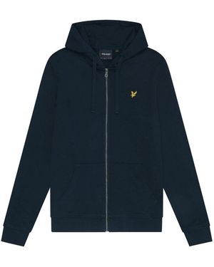 Lyle & Scott Zip Through Hoodie - Blue