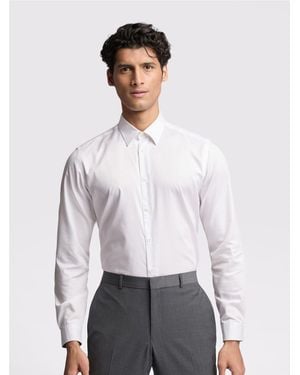 Ted Baker Slim 100% Cotton Holme Core Strech Shirt - White