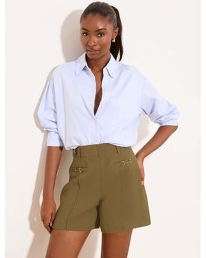 Lipsy Tailored Welt Pocket Shorts - Weiß