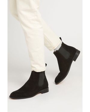 Jones Bootmaker Cheltenham Handgefertigte Chelsea-Stiefel, Schwarz