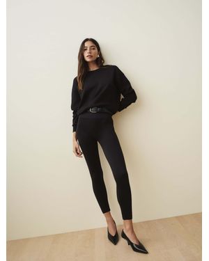 Spanx Shape Ribbed Knit Leggings - Natural
