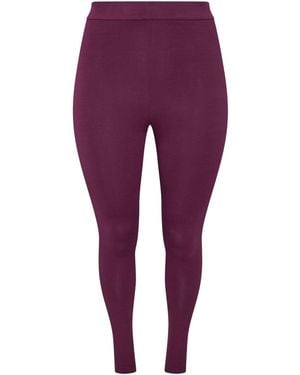 Evans Cotton Leggings - Purple