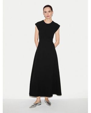 Jigsaw Crinkle Cotton Dress - White