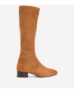 Boden Flat Stretch Boots - Brown