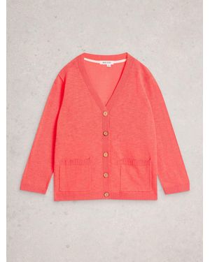 White Stuff Nova Linen Blend Cardigan - Pink