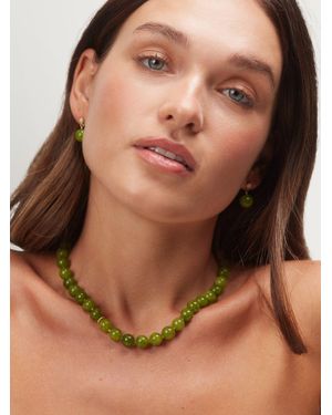 Anni Lu Ball Necklace - Brown