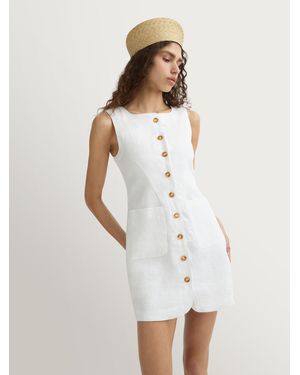 Posse Emma Linen Mini Dress - White