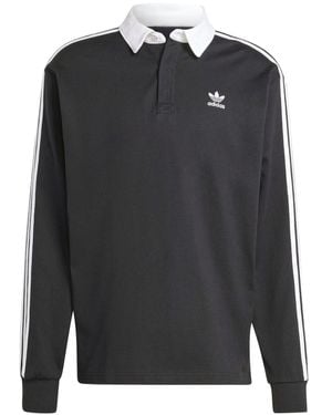 adidas Originals Adicolor Rugby Polo Shirt - Grey