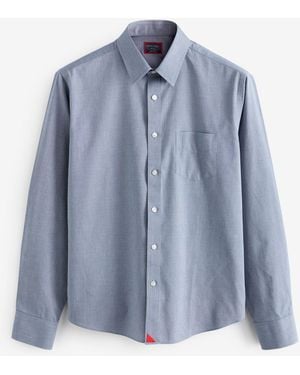UNTUCKit Slim Fit 100% Cotton Wrinkle Free Pio Cesare Shirt - Blue
