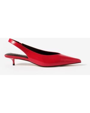 Mint Velvet Skye Slingback Court Heels - Red