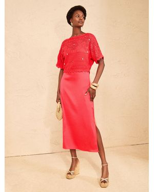 Love & Roses Knitted Crochet 2 - Pink