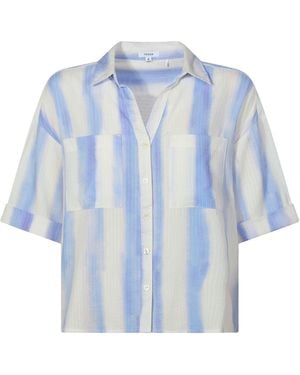 TOG24 Julie Short Sleeve Seersucker Blouse - Blue