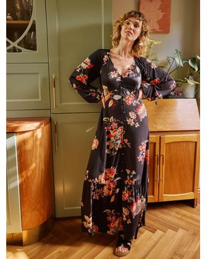 FatFace Fatface Emma Midi Dress - Brown