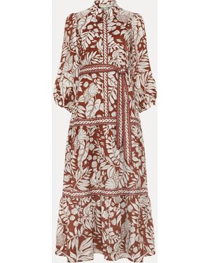 Phase Eight Petite Coralie Floral Shirt Maxi Dress - Multicolor