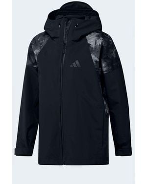 adidas Terrex Xperior Hybrid Primeknit Spray Dye Climaproof+ Jacket - Blue