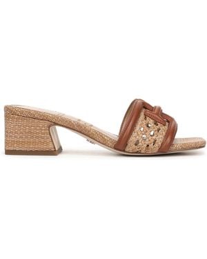 Sam Edelman Waylon Weave Regular Fit Slides - Natural