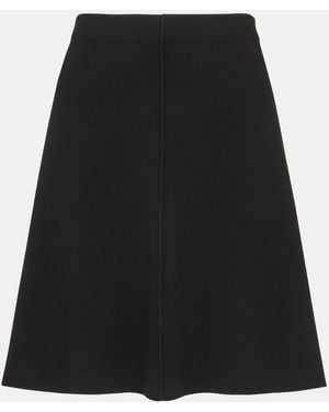 Whistles Flippy Knitted Mini Skirt - Black