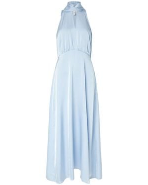 Y.A.S Y. A.S Y. A.S Halter Neck Maxi Dress - Blue