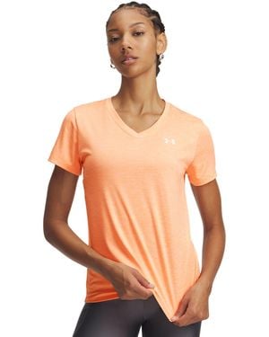 Under Armour Tech Twist V-Neck T-Shirt - Orange
