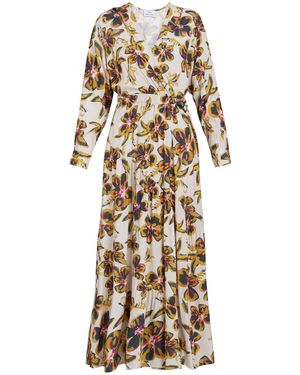 Gina Bacconi Rosalee Belted Dress - White