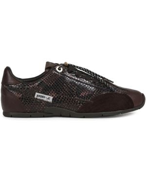 Bronx Myraa Leather Sneakers - Black