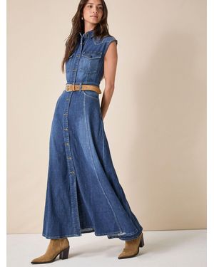 Lee Jeans Western Denim Maxi Dress - Blue