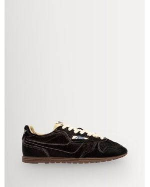 Autry Windspin Ponyhair Low Profile Sneakers - Black