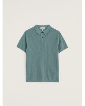 Seasalt Cornwall Koeswik Knitted Polo Shirt - Blue