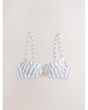 Self Non Padded Underwire Bikini Top - White
